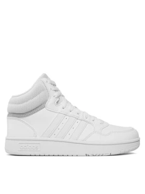 adidas Sneakersy Hoops 3.0 Mid K GW0401 Biały
