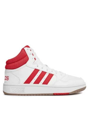 adidas Sneakersy Hoops 3.0 Mid Lifestyle Basketball Classic Vintage Shoes IG5569 Biały