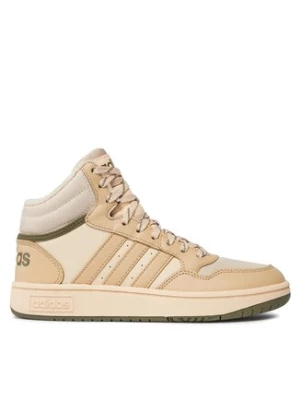 adidas Sneakersy Hoops Mid 3.0 Shoes Kids IF7738 Beżowy