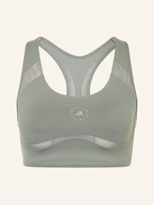 Adidas By Stella Mccartney Biustonosz Sportowy Adidas By Stella Mccartney Power Impact Z Siateczką gruen