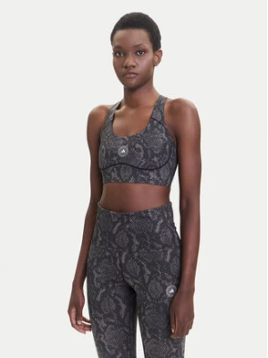 adidas by Stella McCartney Biustonosz sportowy Power Impact JW4542 Brązowy Slim Fit
