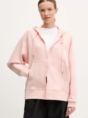 adidas by Stella McCartney bluza damska kolor beżowy z kapturem z nadrukiem JI5160