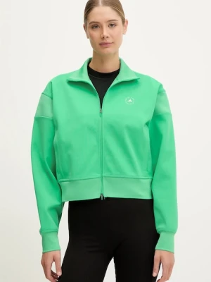 adidas by Stella McCartney bluza damska kolor zielony gładka JJ0085