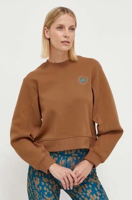 adidas by Stella McCartney bluza dresowa Timber kolor brązowy gładka IT8282