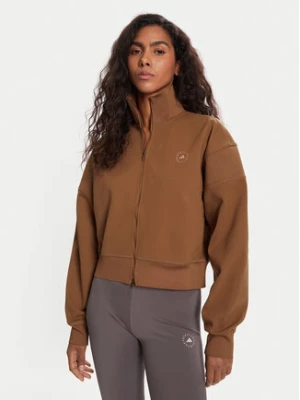 adidas by Stella McCartney Bluza Knitted Track Top JX6782 Brązowy Regular Fit