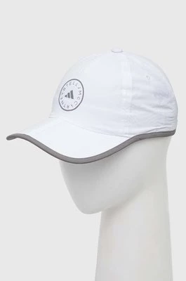 adidas by Stella McCartney czapka z daszkiem kolor biały z nadrukiem IU1834