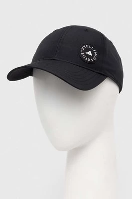 adidas by Stella McCartney czapka z daszkiem kolor czarny gładka IP0394