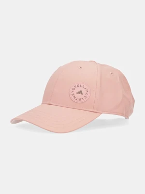 adidas by Stella McCartney czapka z daszkiem kolor pomarańczowy JZ5520