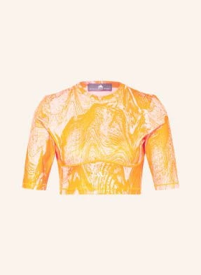 Adidas By Stella Mccartney Krótka Koszulka Truenature Z Wycięciem orange