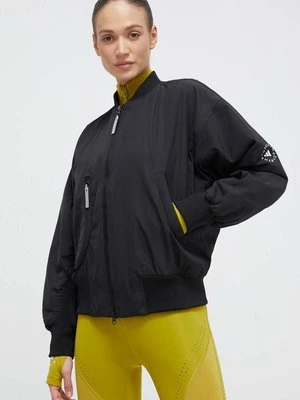 adidas by Stella McCartney kurtka bomber damski kolor czarny przejściowa oversize IP1370