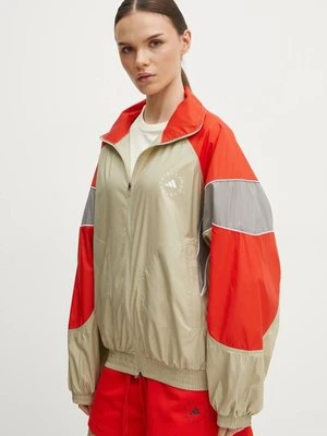 adidas by Stella McCartney kurtka damska kolor beżowy przejściowa oversize JI5133