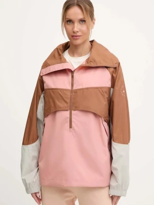 adidas by Stella McCartney kurtka kolor różowy przejściowa oversize JX4334