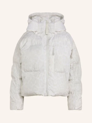 Adidas By Stella Mccartney Kurtka Pikowana Adidas By Stella Mccartney Szorty Padded Printed Z Odpinanym Kapturem weiss