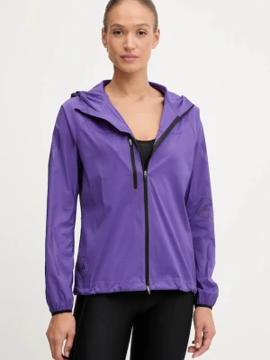 adidas by Stella McCartney kurtka treningowa kolor fioletowy JX9082