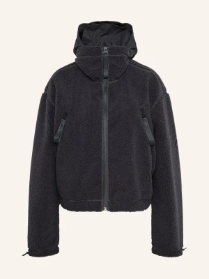 Adidas By Stella Mccartney Kurtka Z Polaru Adidas By Stella Mccartney Z Odpinanym Kapturem schwarz CZARNY