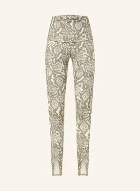 Adidas By Stella Mccartney Legginsy Adidas By Stella Mccartney Training Rolltop Splitcuff Printed beige