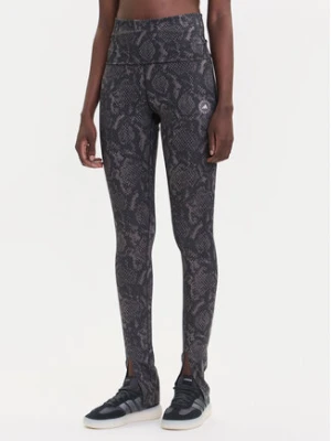 adidas by Stella McCartney Legginsy Training Rolltop Splitcuff JW4575 Szary Slim Fit