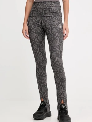 adidas by Stella McCartney legginsy treningowe damskie kolor szary wzorzyste JW4575