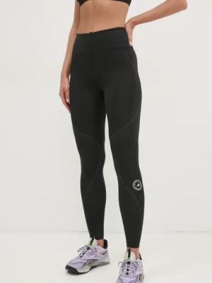 adidas by Stella McCartney legginsy treningowe TruePace kolor czarny z nadrukiem JF3798