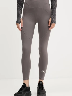 adidas by Stella McCartney legginsy treningowe TruePurpose damskie kolor brązowy gładkie JM1400