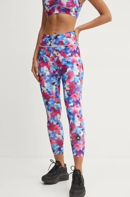 adidas by Stella McCartney legginsy treningowe TruePurpose kolor niebieski wzorzyste IW6349