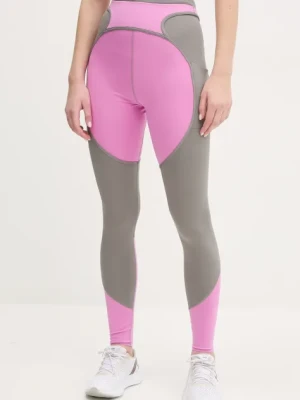 Zdjęcie produktu adidas by Stella McCartney legginsy treningowe Two-Tone kolor fioletowy wzorzyste JI5247