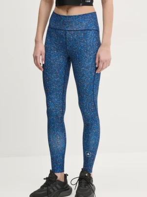 Zdjęcie produktu adidas by Stella McCartney legginsy TruePurpose Optime damskie kolor granatowy wzorzyste JF8483