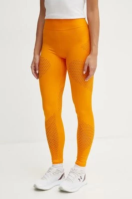 adidas by Stella McCartney legginsy TrueStrenght damskie kolor pomarańczowy gładkie IV9190