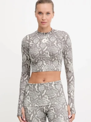 adidas by Stella McCartney longsleeve treningowy TruePurpose kolor szary JM8478