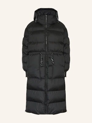 Adidas By Stella Mccartney Płaszcz Pikowany Adidas By Stella Mccartney Long Padded Z Odpinanymi Rękawami schwarz