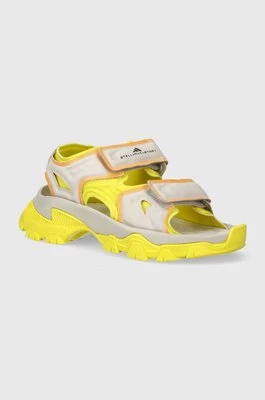 adidas by Stella McCartney sandały Hika damskie kolor żółty na platformie IF1534