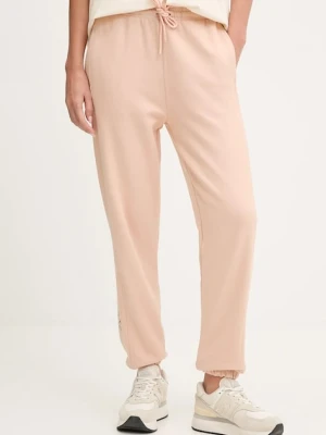 adidas by Stella McCartney spodnie dresowe bawełniane kolor pomarańczowy gładkie JW1375