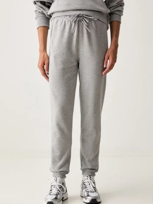 adidas by Stella McCartney spodnie dresowe damskie bawełniane szary