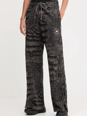adidas by Stella McCartney spodnie dresowe damskie kolor czarny wzorzyste JN2216