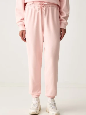 adidas by Stella McCartney spodnie dresowe damskie z bawełną różowy