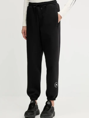 adidas by Stella McCartney spodnie dresowe kolor czarny z nadrukiem IW6320