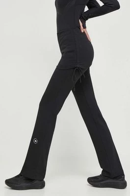 adidas by Stella McCartney spodnie treningowe kolor czarny gładkie IN3650