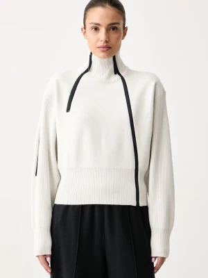adidas by Stella McCartney sweter rozpinany damski beżowy