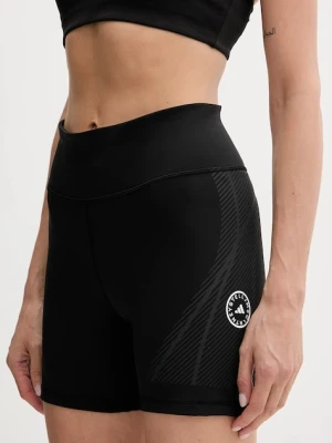 adidas by Stella McCartney szorty treningowe damskie kolor czarny wzorzyste medium waist JW2024