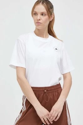 adidas by Stella McCartney t-shirt damski kolor biały HR9167