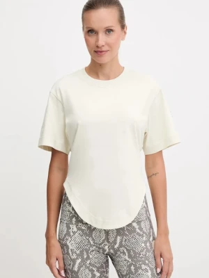 adidas by Stella McCartney t-shirt treningowy damski kolor beżowy JX6775