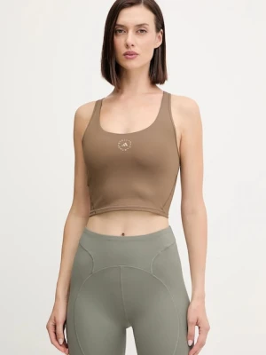 adidas by Stella McCartney top treningowy kolor brązowy JW1998