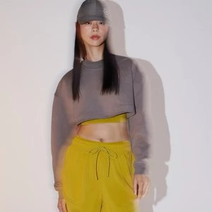 adidas by Stella McCartney TrueCasuals Cropped Sportswear Sweatshirt