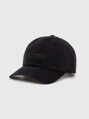 adidas czapka z daszkiem bawełniana SPW DAD CAP kolor czarny gładka IT4641