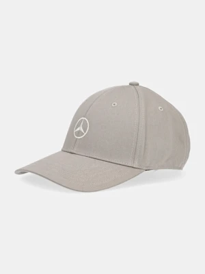 adidas czapka z daszkiem bawełniana x Mercedes kolor zielony z aplikacją JX1415