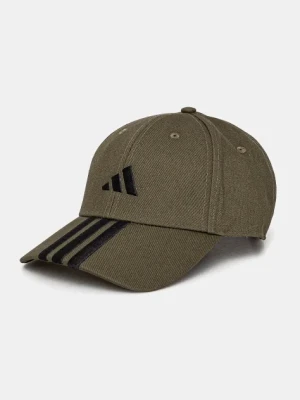 adidas czapka z daszkiem BBALL 3S CAP NL kolor zielony z aplikacją JP0386