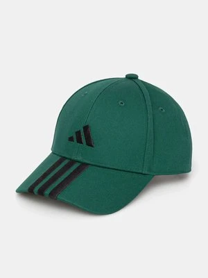 adidas czapka z daszkiem BBALL 3S CAP NL kolor zielony z aplikacją JP0388