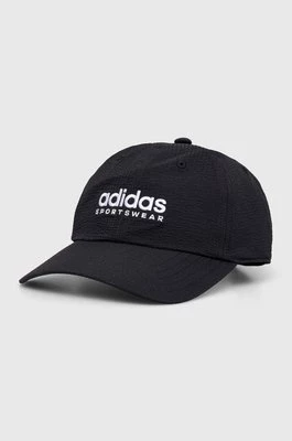 adidas czapka z daszkiem kolor czarny z aplikacją IP6315