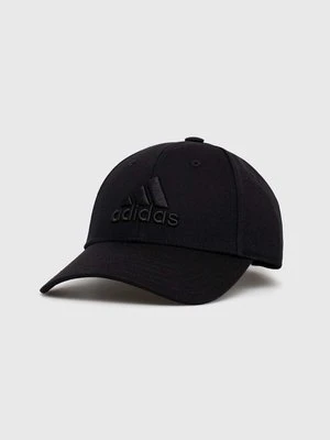 adidas czapka z daszkiem kolor czarny z aplikacją HZ3045