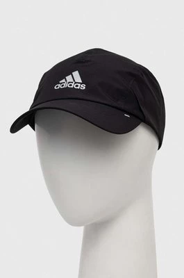 adidas czapka z daszkiem kolor czarny z nadrukiem IB2666